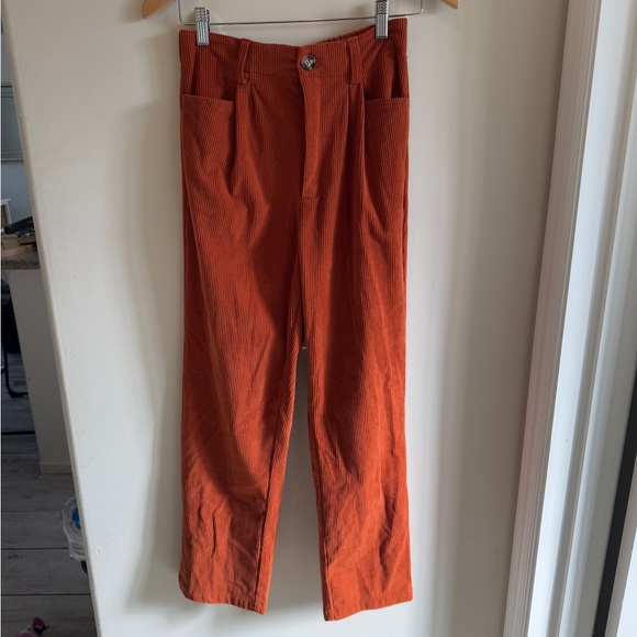 Rust Corduroy Pants – Size Small - Picture 2 of 4